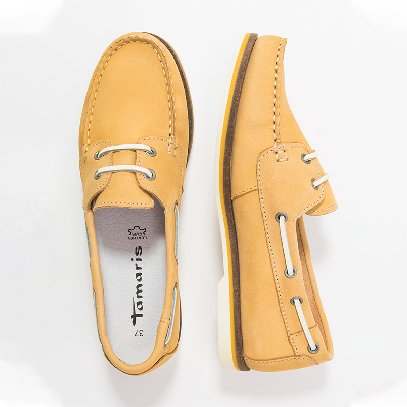 Tamaris LACE UP Bootschoenen yellow